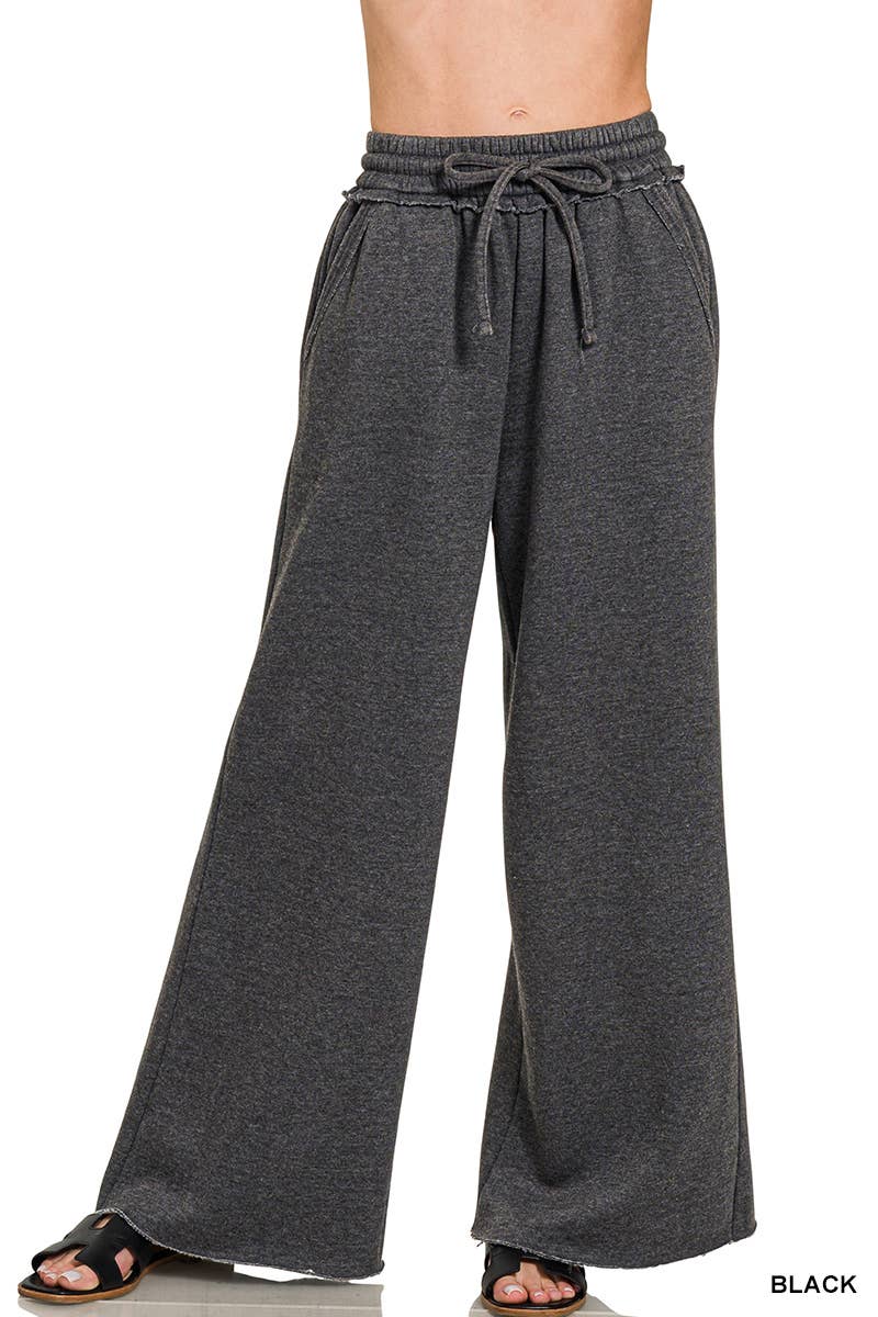 Acid Wash Fleece Sweatpants