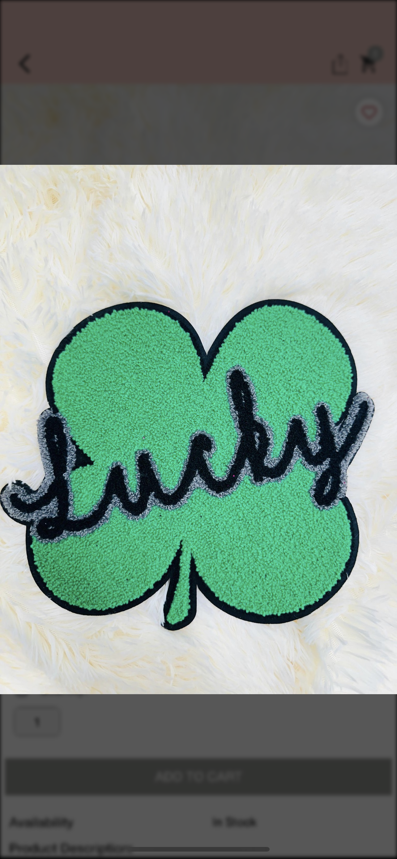 Lucky 🍀 Chenille Patch