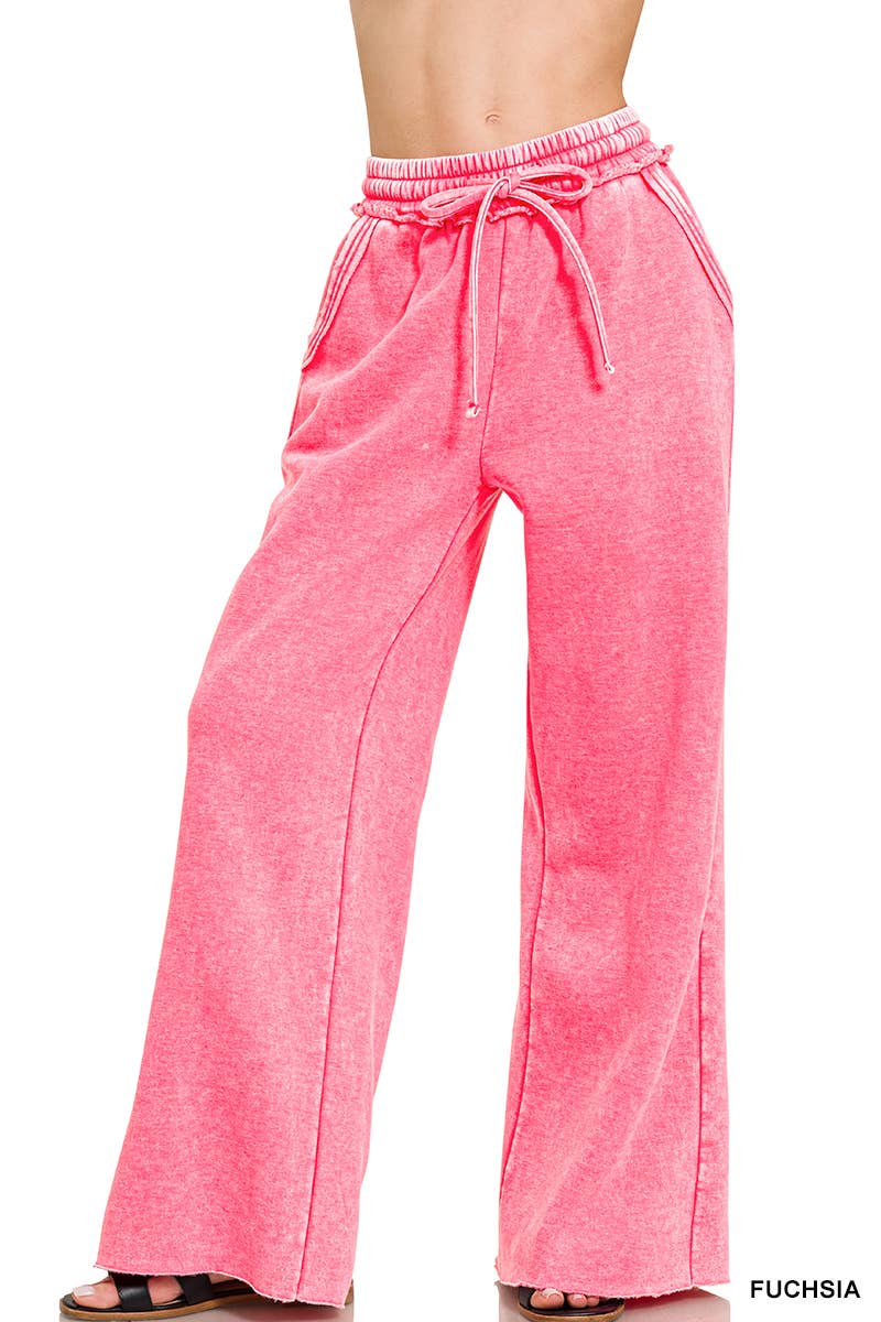 Acid Wash Fleece Sweatpants