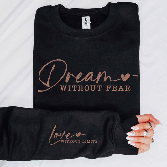 Dream without fear-metallic rose gold