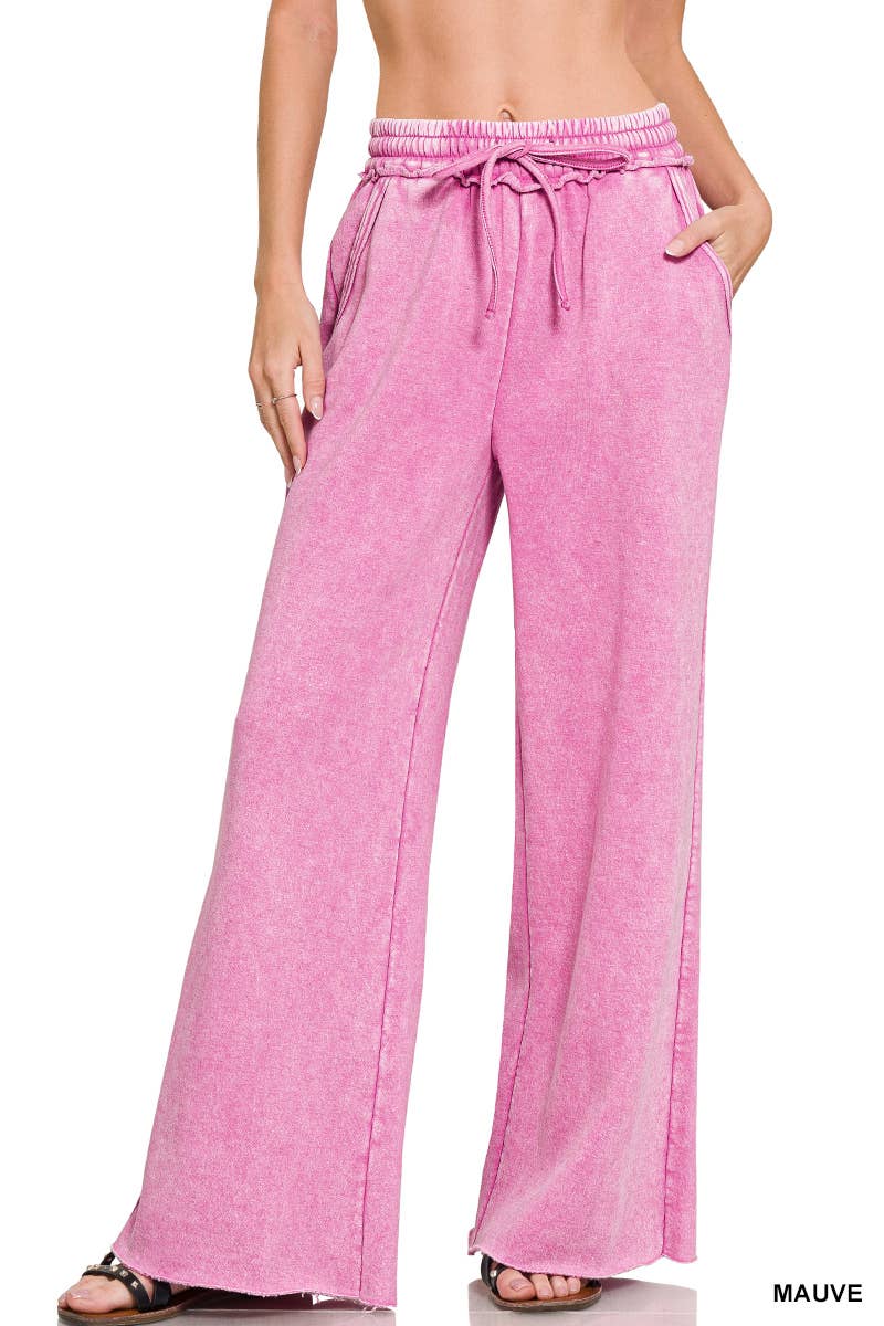 Acid Wash Fleece Sweatpants