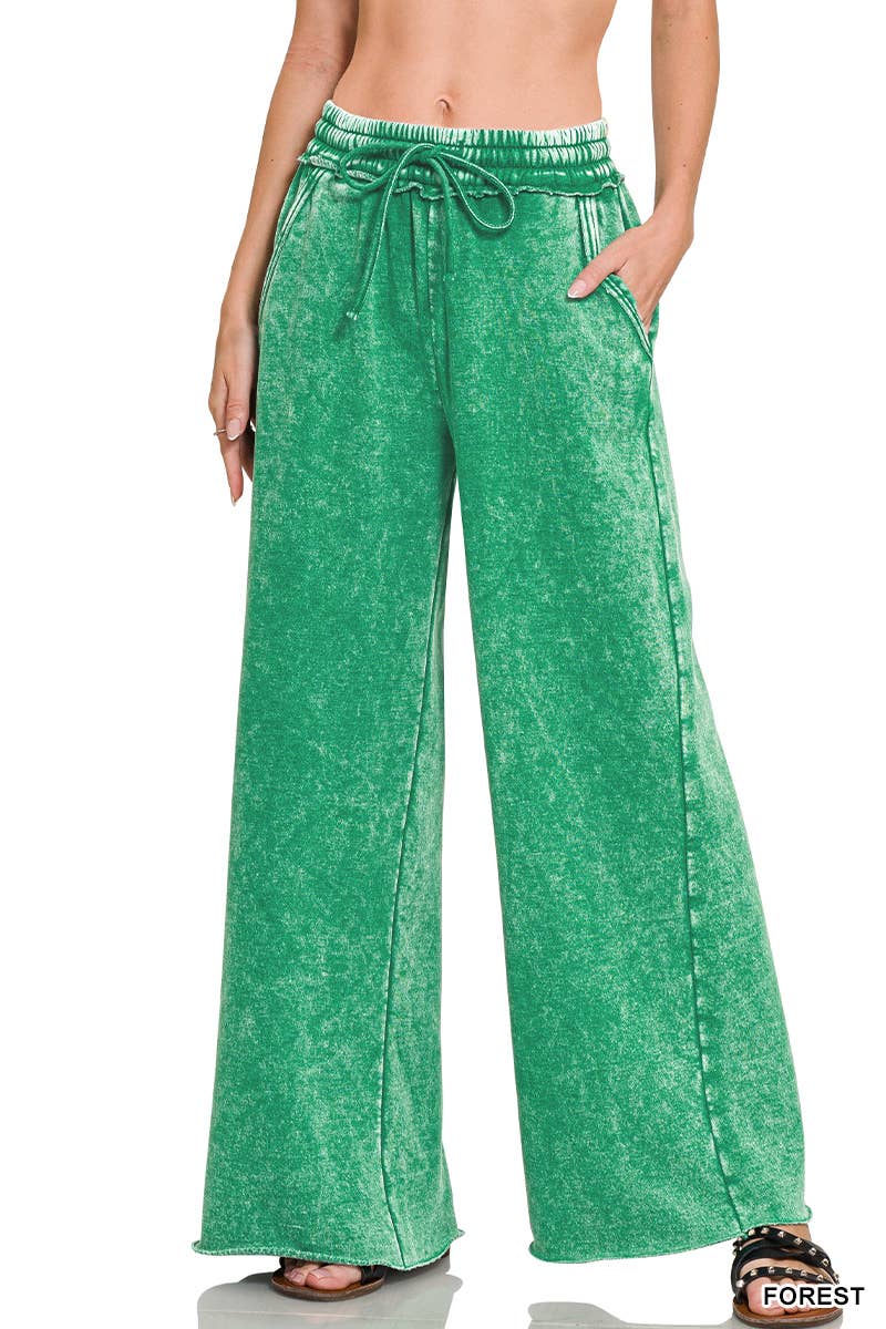 Acid Wash Fleece Sweatpants