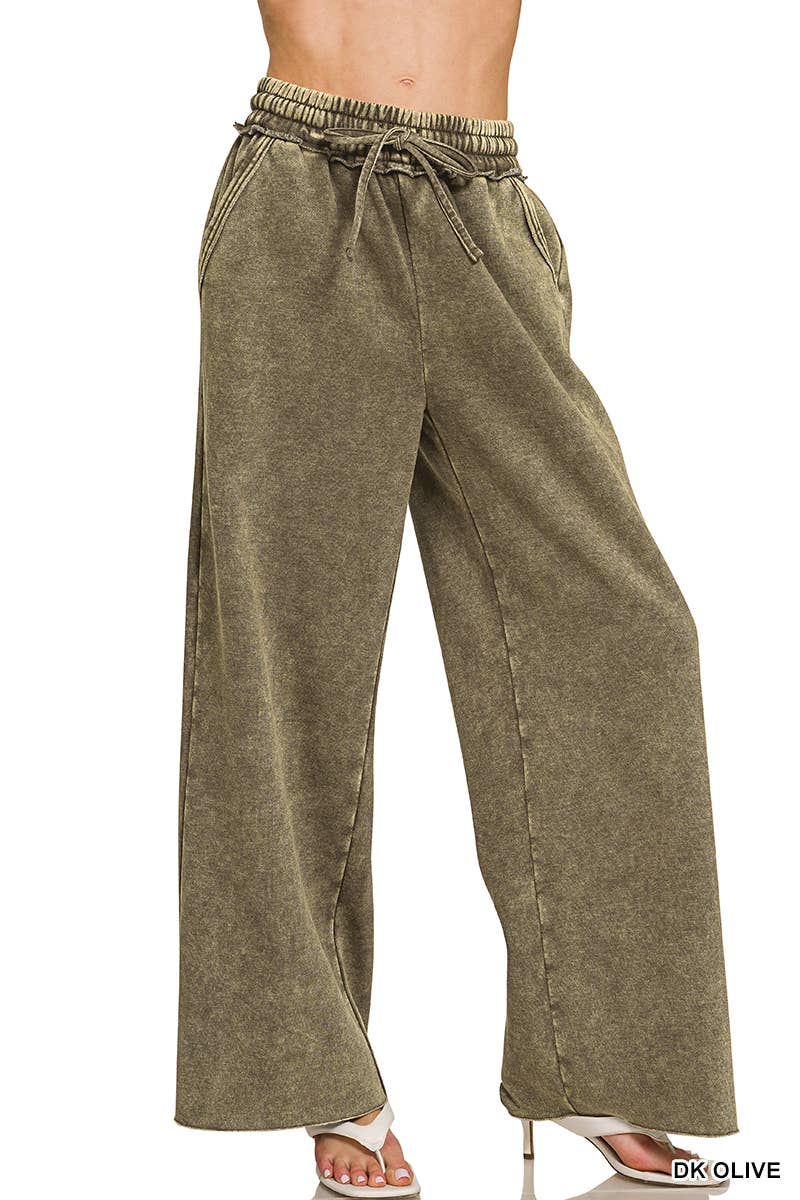 Acid Wash Fleece Sweatpants