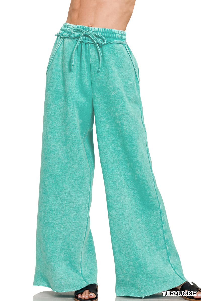 Acid Wash Fleece Sweatpants