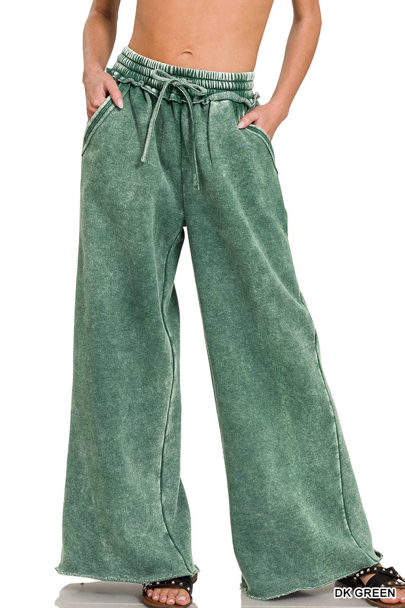 Acid Wash Fleece Sweatpants
