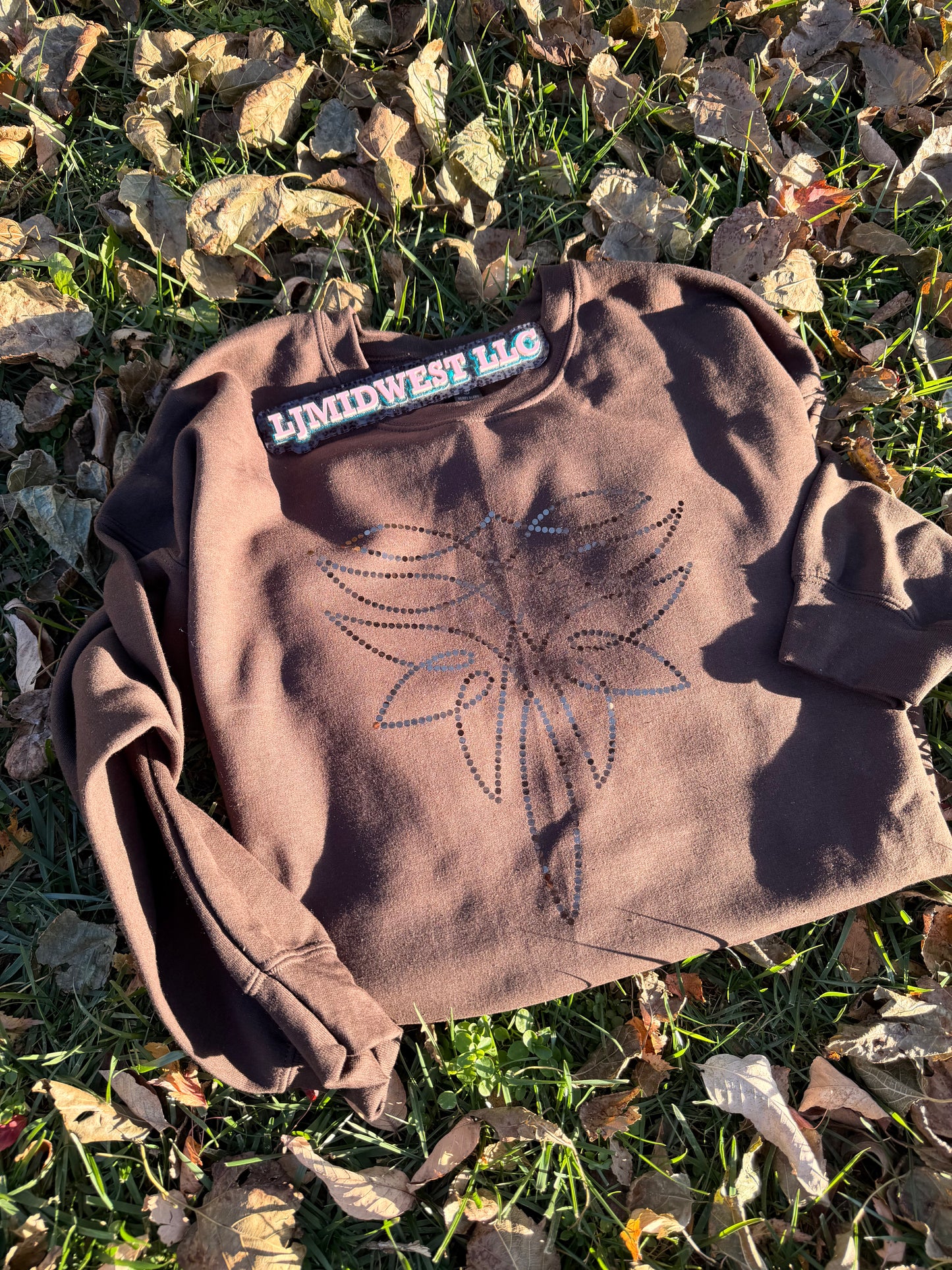 Boot Stitch Spangle Crew