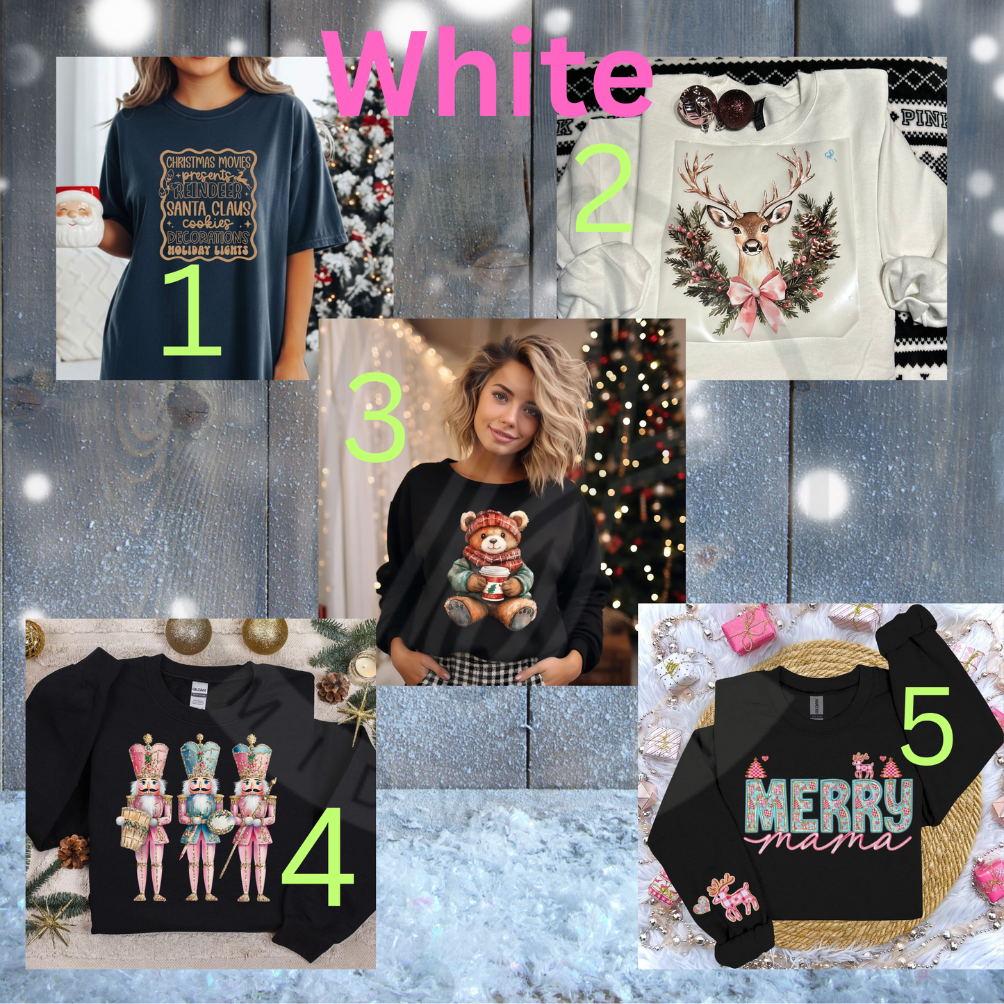 “White”. Christmas Tower