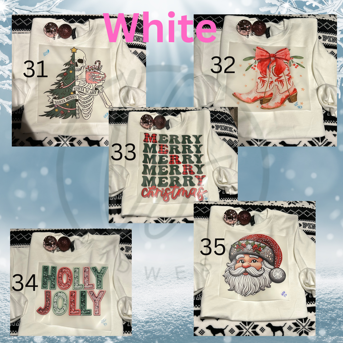 “White”. Christmas Tower