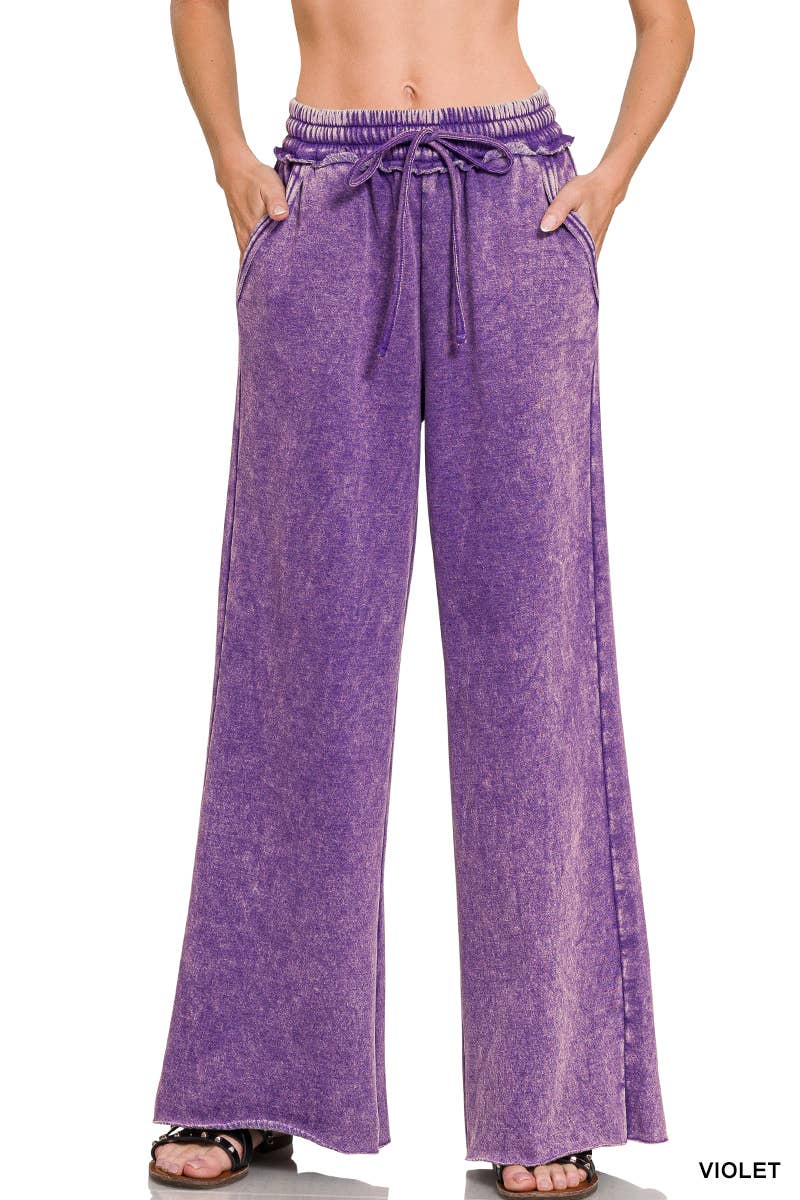 Acid Wash Fleece Sweatpants