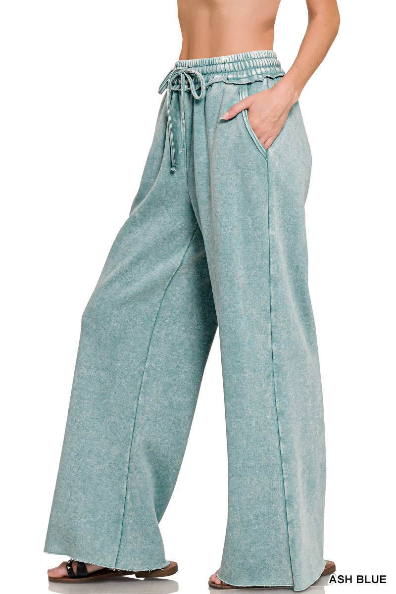 Acid Wash Fleece Sweatpants